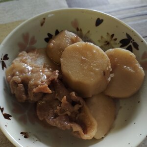 里芋と豚肉の煮物